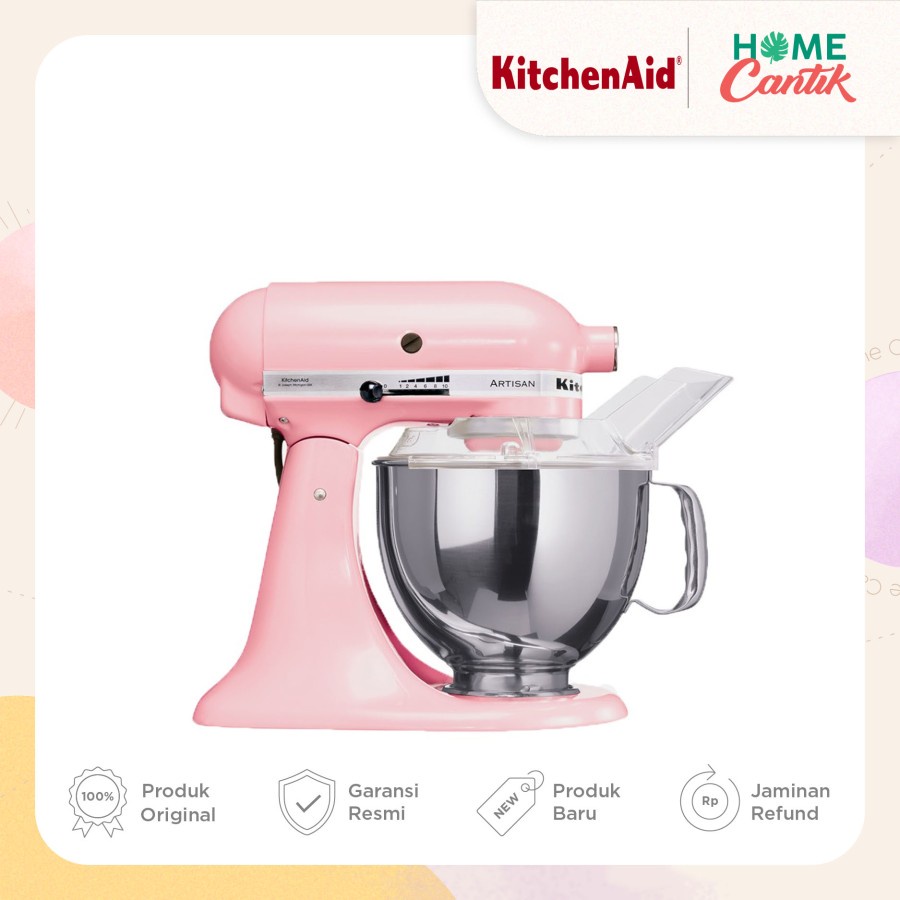 Jual Kitchenaid Stand Mixer Artisan 48l 5ksm150psepk Pink Shopee Indonesia 