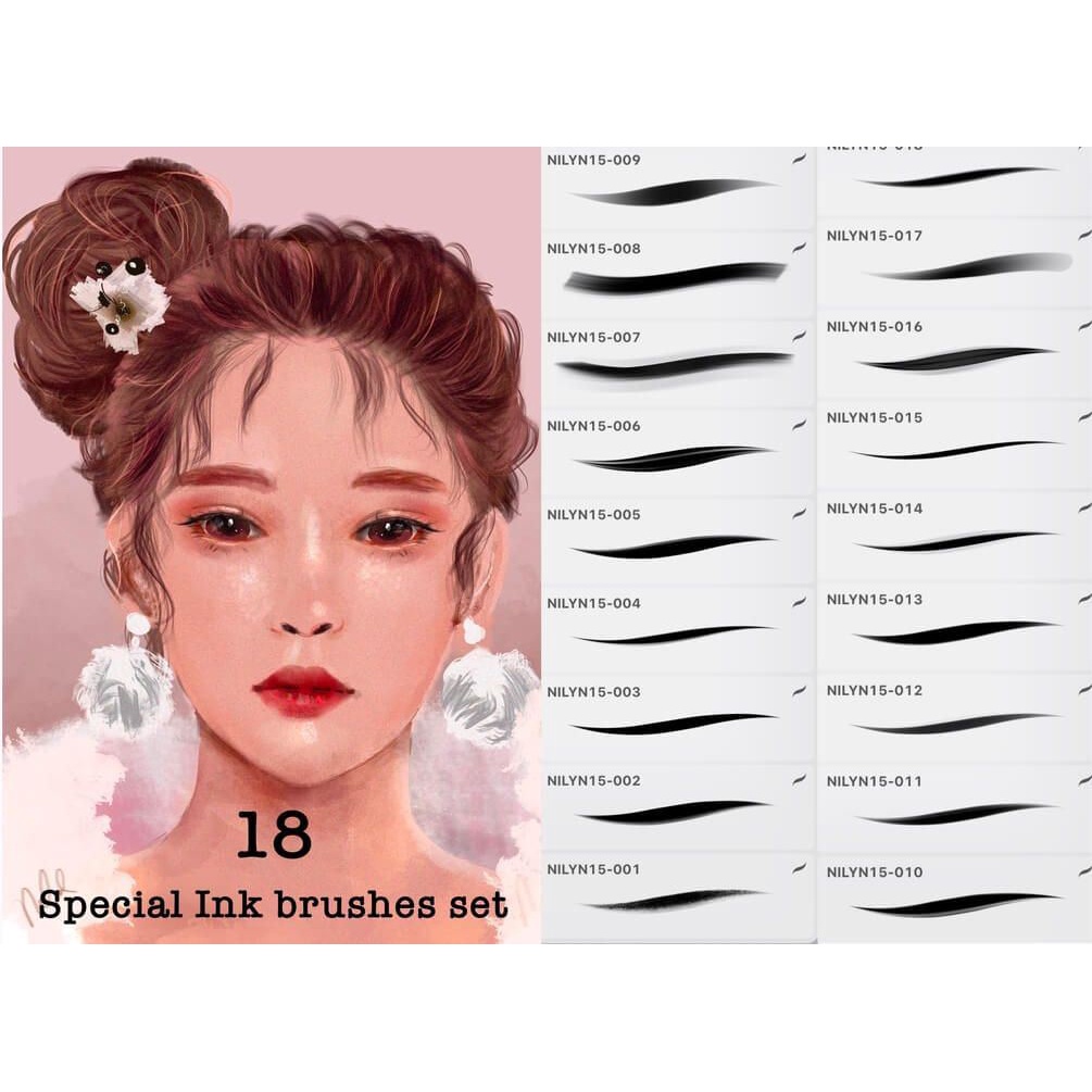 Jual Procreate Brush - 20 Special Brush Pack & 18 Ink Brushes | Shopee ...