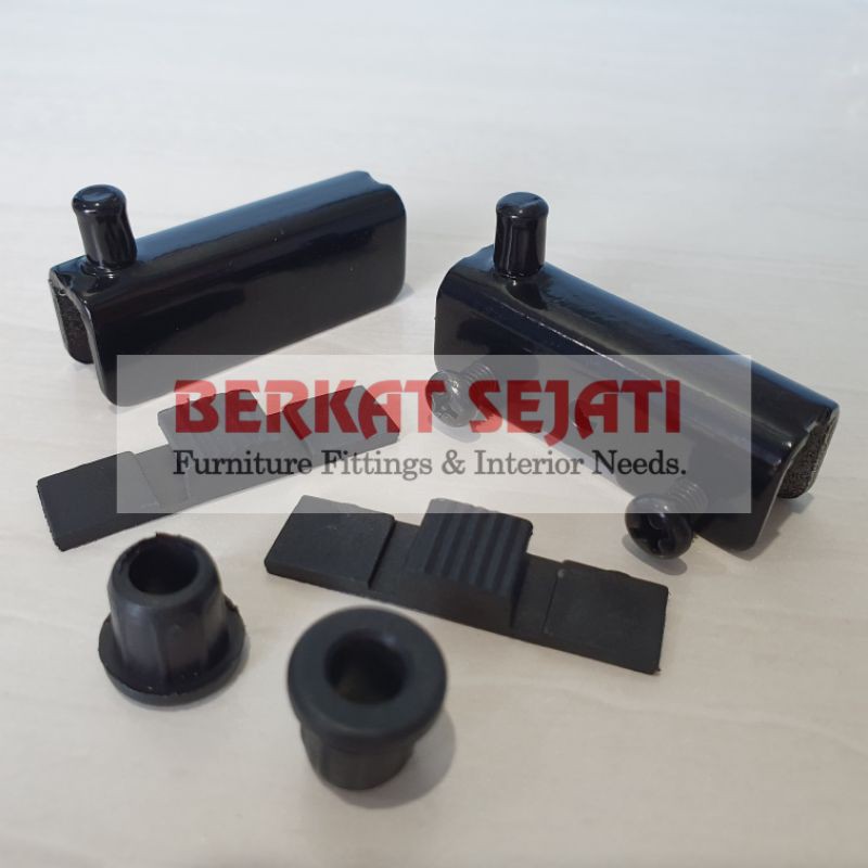 Jual Engsel Pivot Pintu Lemari Kaca Jepit Huben T Besi Hitam Shopee