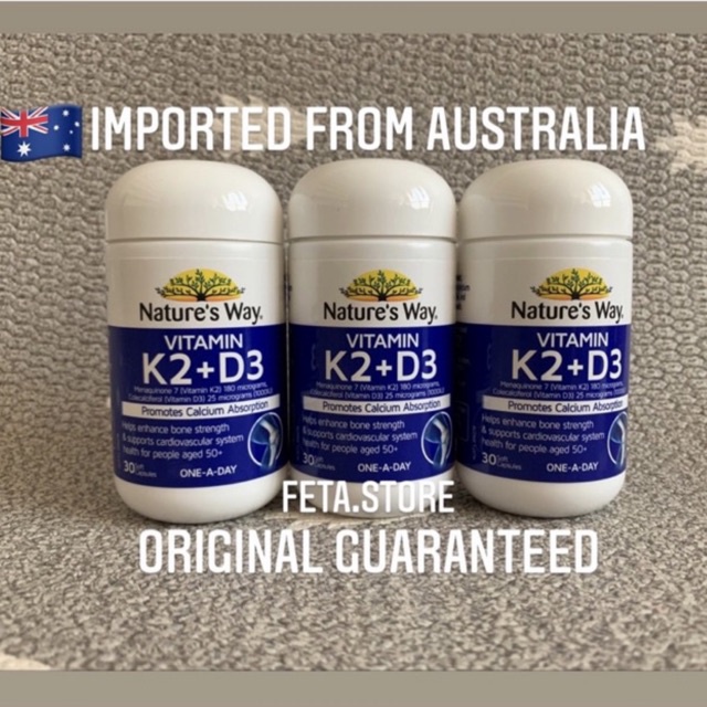 Jual Nature's Way Osteo K Vitamin K2 + D3 180mcg 30 Softgel Capsules