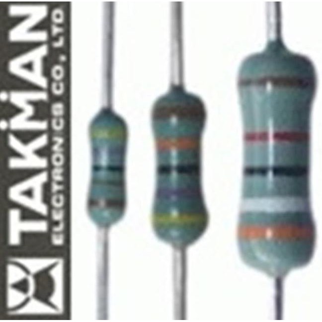 Jual Jual 0.5W 1 Takman REY50F Series metal film resistor 1/2W watt