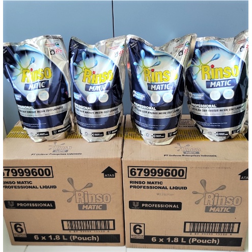 Jual Rinso Matic Cair 1.65L Professional mesin cuci bukaan atas ...
