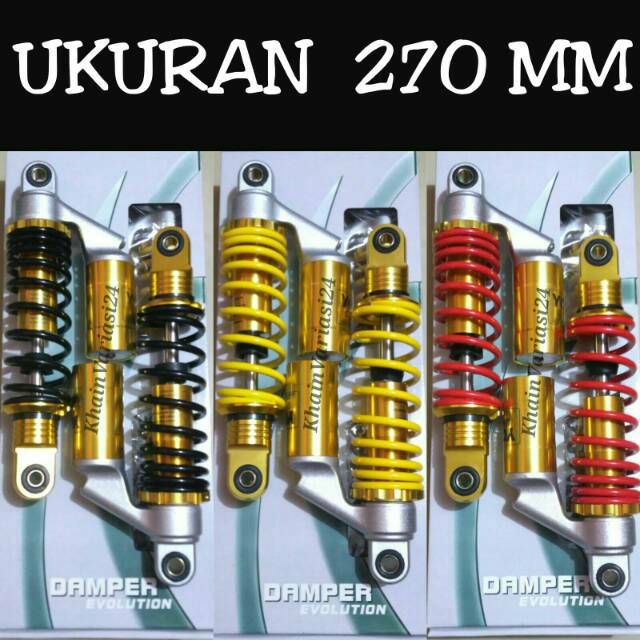 Jual shock tabung belakang ukuran 270 YK yamaha jupiter z vega R new
