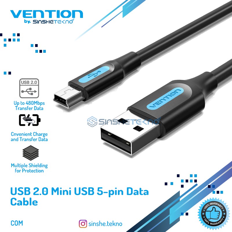 Jual Vention Kabel Data Mini Pin Usb High Quality Shopee Indonesia