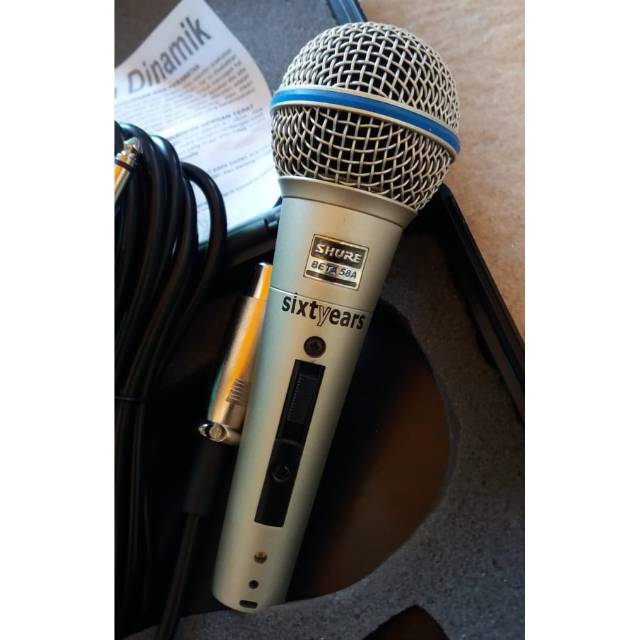 Jual Mic Kabel Shure BETA 58A vocal microphone kualitas bagus Shopee Indonesia
