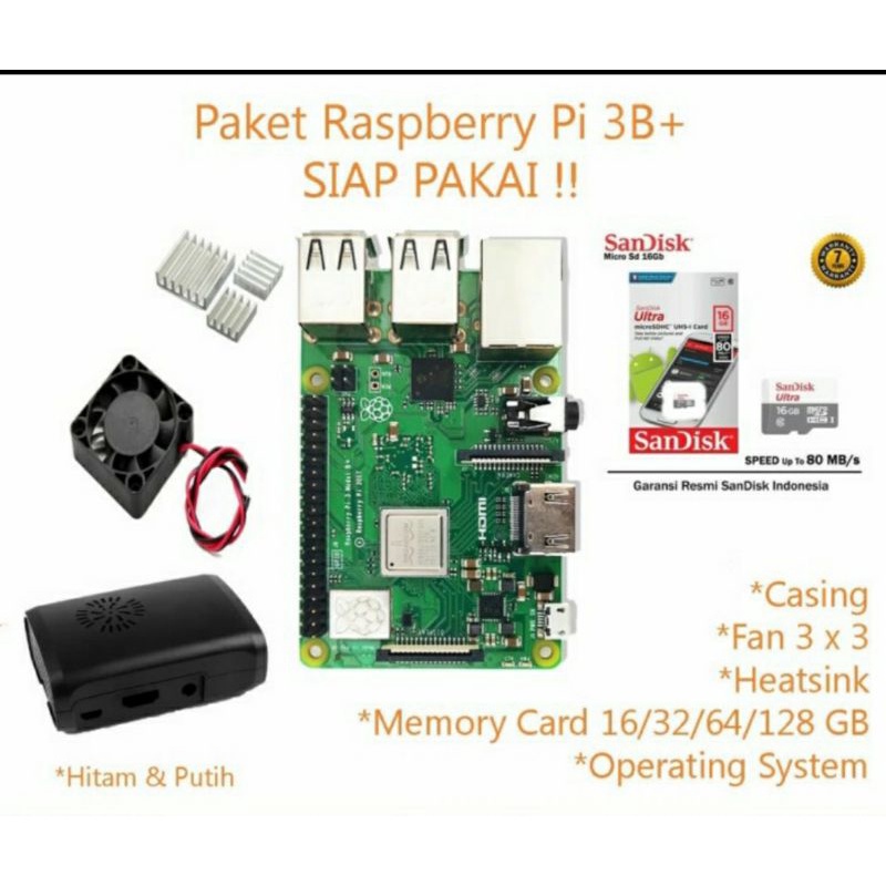 Jual Paket Raspberry Pi 3+ Siap Pakai!! | Shopee Indonesia