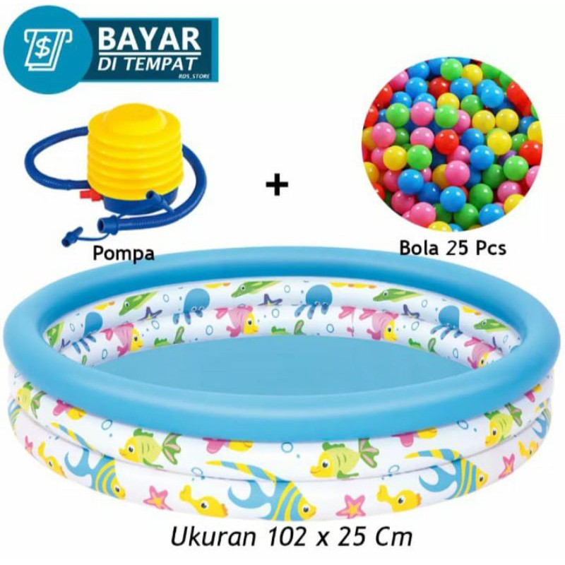 Jual Kolam Renang Anak Bestway 51008 // 102*25Cm | Shopee Indonesia