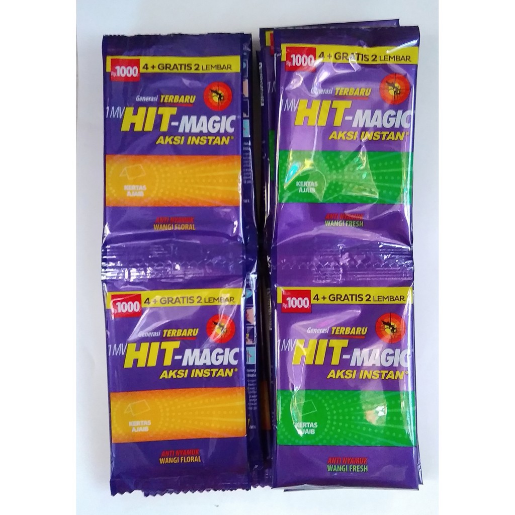 Jual Hit Kertas Magic Obat Nyamuk Bakar Kertas 12 Sachet Shopee Indonesia