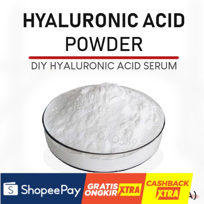 Jual Hyaluronic Acid Powder (HA) 1gr / Sodium Hyaluronate / Hyaluronan ...