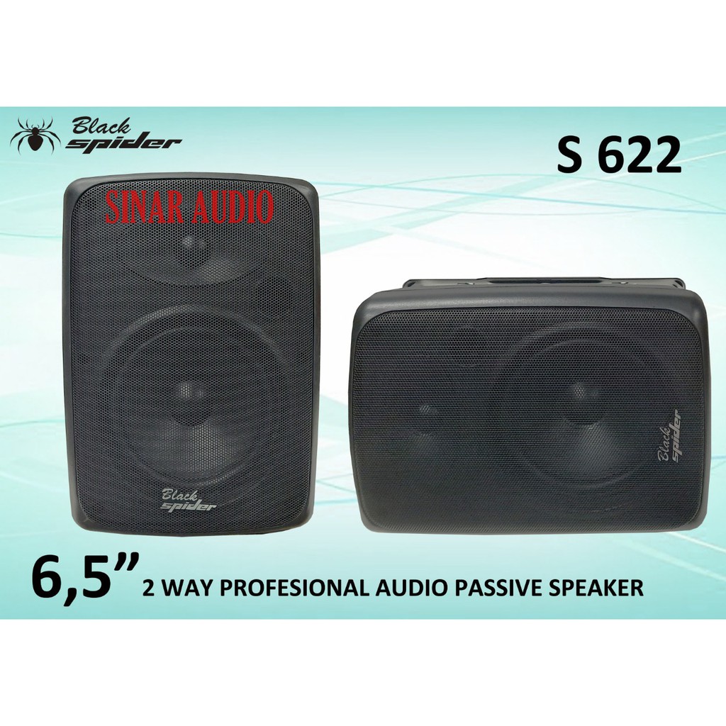 Jual Speaker Pasif 6,5 Inch Black Spider S-622 Speaker Dinding S622 ...