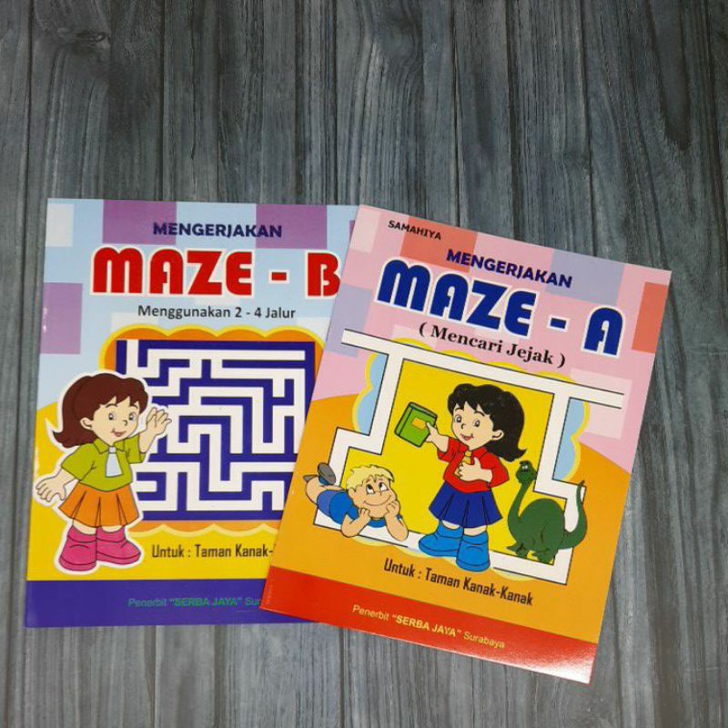 Jual Mengerjakan Maze A - B / Buku Mencari Jejak Untuk TK | Shopee ...