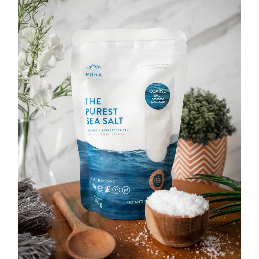 Jual PURA PUREST SEA SALT FINE HALUS/ COARSE KASAR GARAM LAUT ORGANIK
