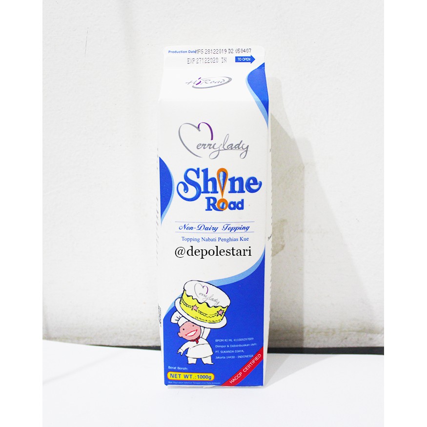 Jual Shine Road Non Dairy Whippy Cream Cair 1kg Shopee Indonesia