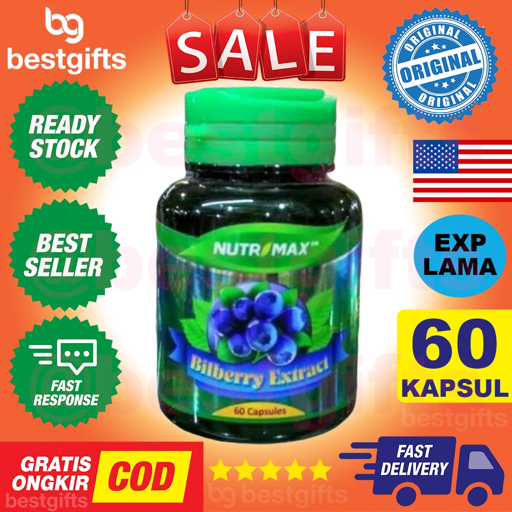 Jual NUTRIMAX BILBERRY EXTRACT 60 KAPSUL Shopee Indonesia