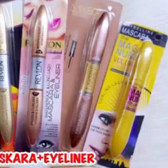 Jual Mascara+eyeliner revlon 2in1 watterproff Shopee Indonesia