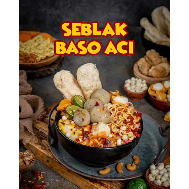 ビッグセール‼️Baso ACiとseblak 12点セット Jual [Paket Reseller 12 Pcs] Semangkok Boci - Mix Baso Aci Instan