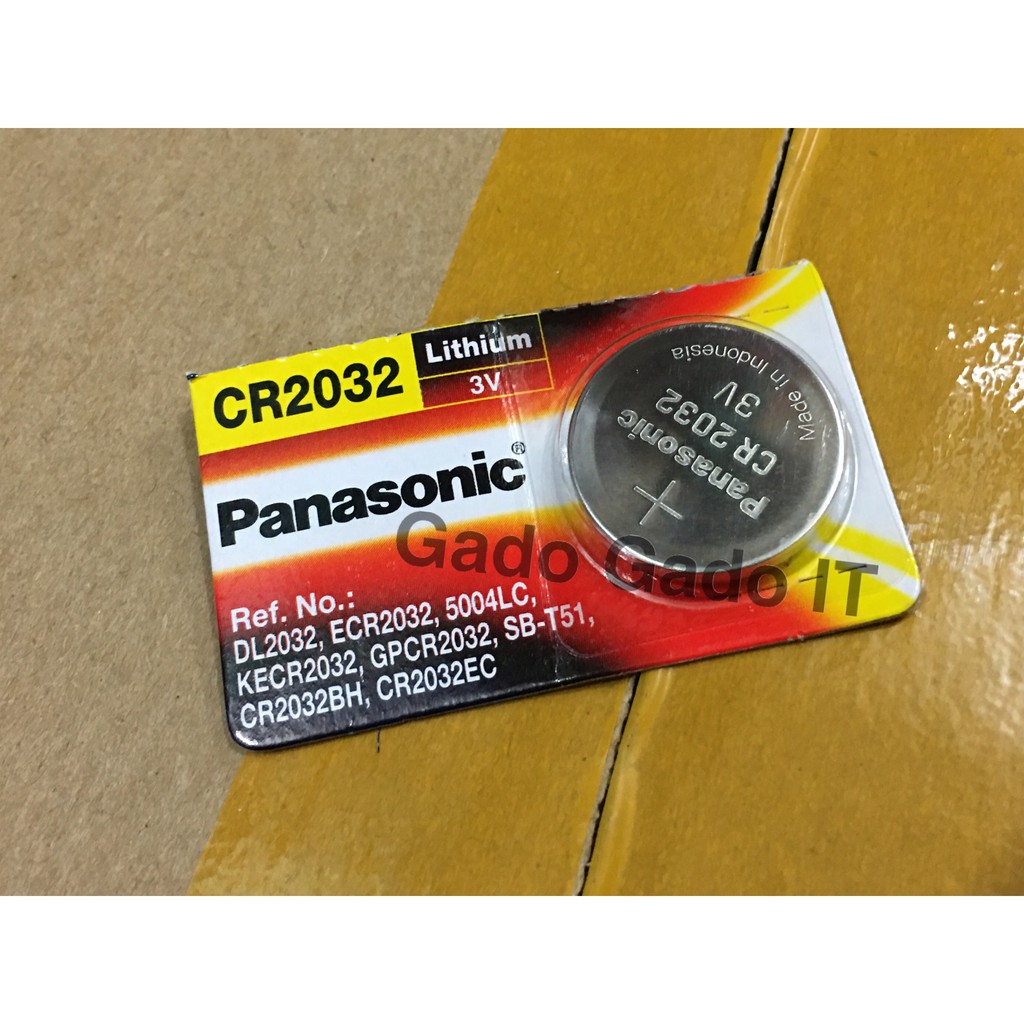 Jual BATERAI LITHIUM BATTERY CMOS PANASONIC CR2032 (ORIGINAL) | Shopee ...