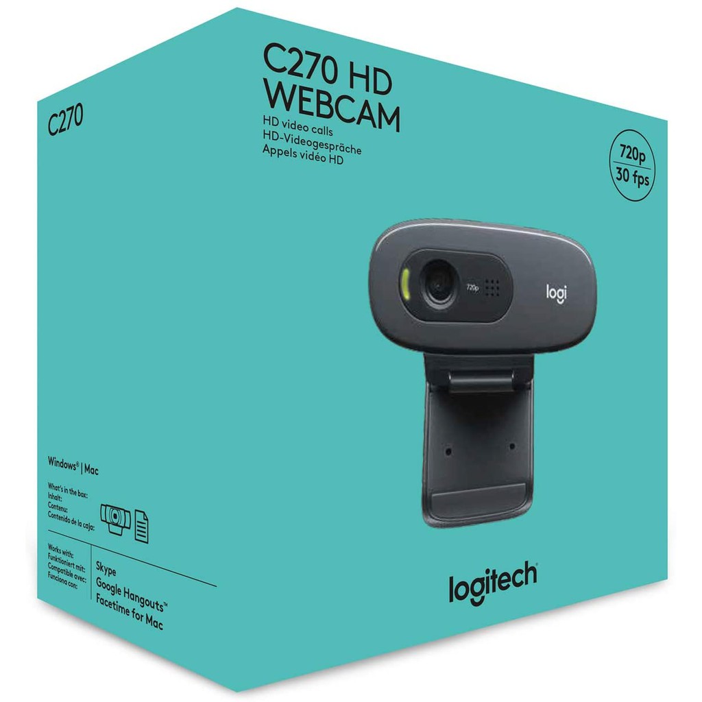 Jual Logitech C270 Webcam 720p ORIGINAL & GARANSI RESMI | Shopee Indonesia