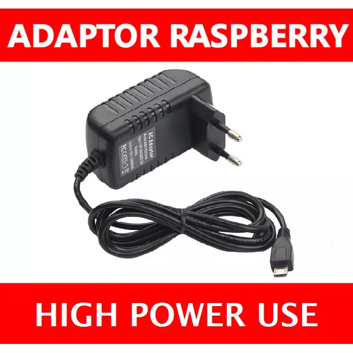 Jual Adaptor khusus untuk Raspberry Pi 3 ( 5V 3A) | Shopee Indonesia