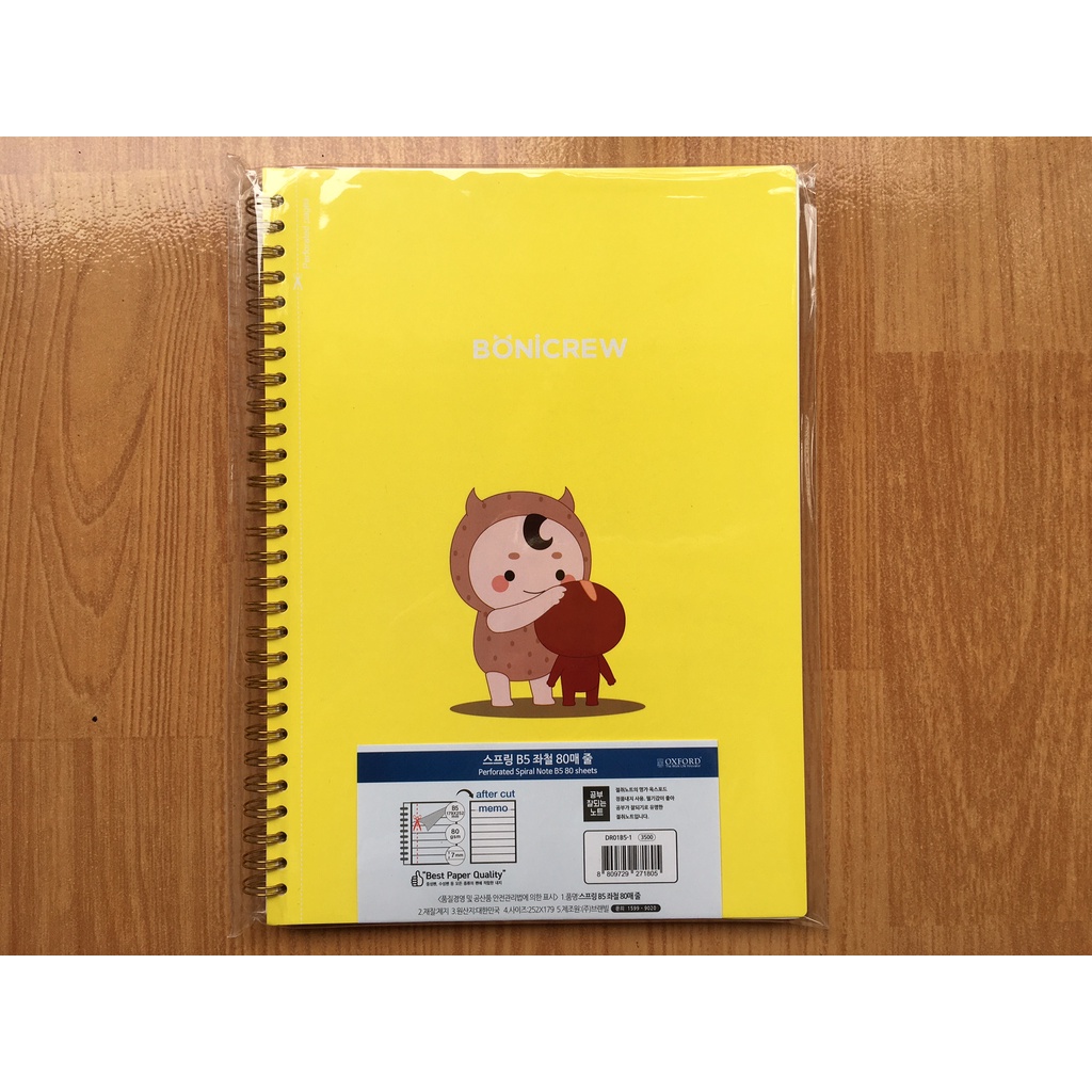 Jual Buku Notebook OXFORD Bonicrew Spiral B5 80's (Kuning DR01B5-1 ...