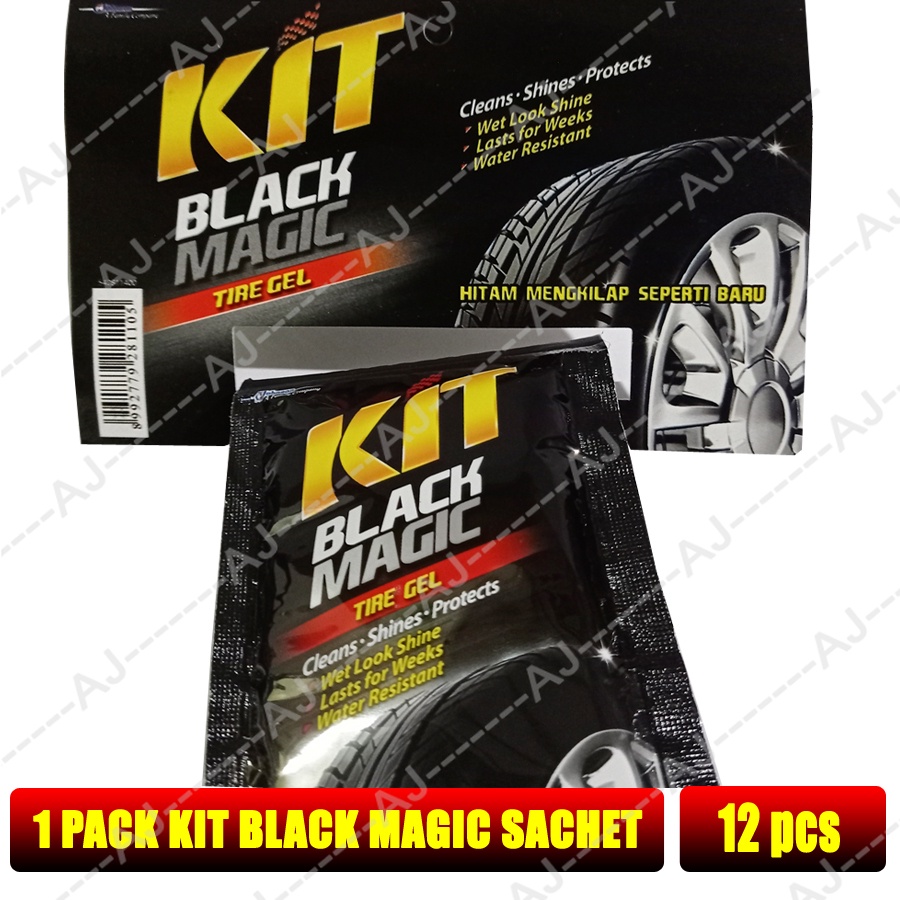 Jual 1 Pack 12 Sachet Kit Black Magic Tire Gel And Kit Semir Ban Motor