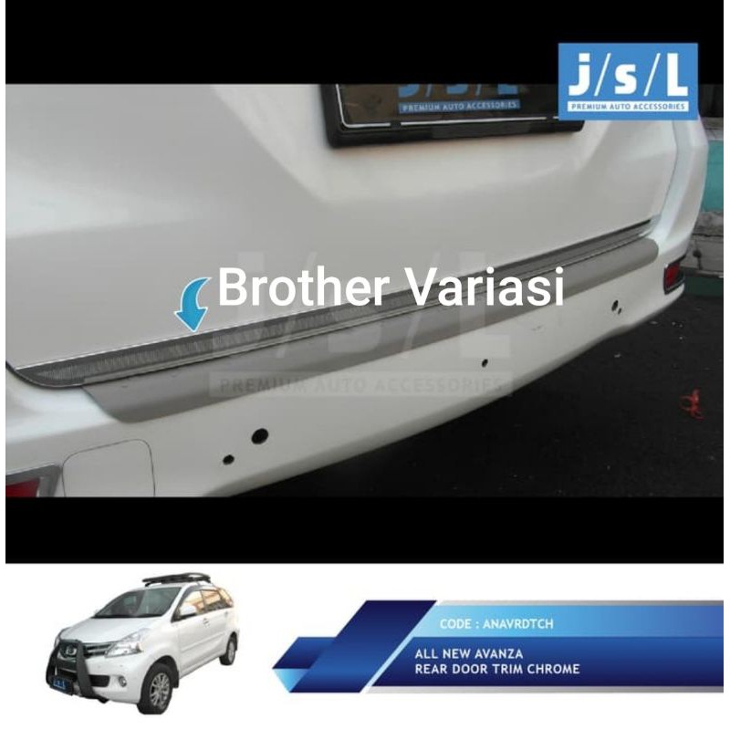 Jual All New Avanza/xenia Lis pintu belakang Rear Door Trim Chrome