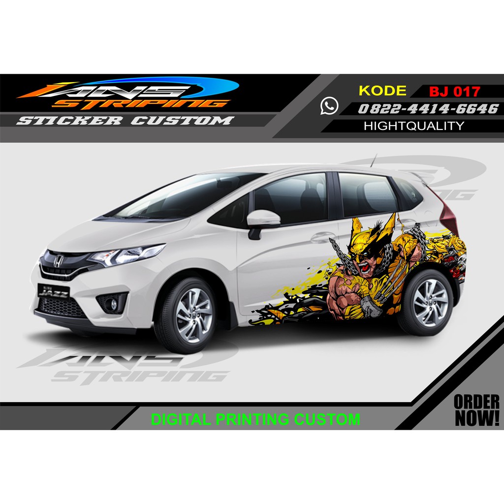 Jual VARIASI STICKER MOBIL XMAN HONDA JAZZ | Shopee Indonesia