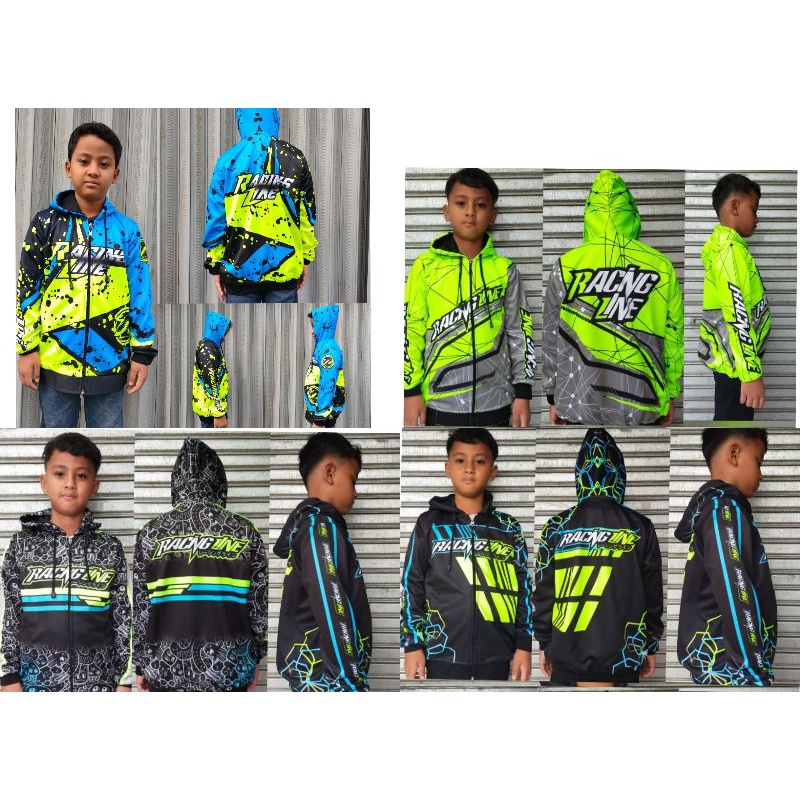 Jual Jaket Racing Line Anak usia 6 Sampai 12Tahun | Shopee Indonesia