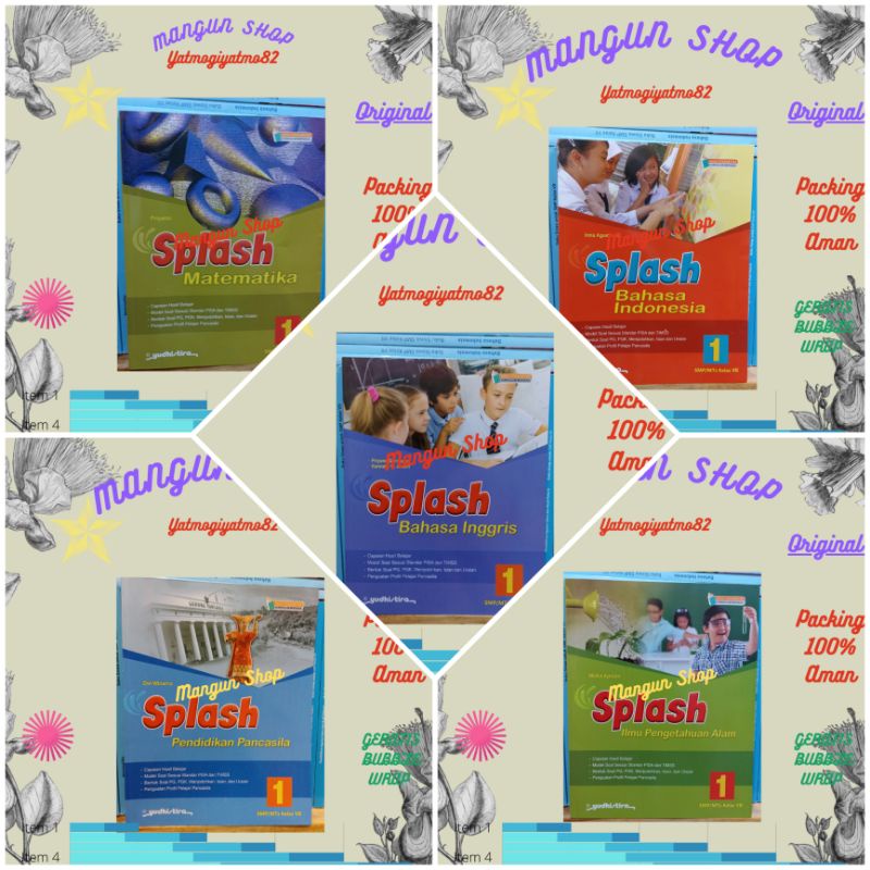 Jual Buku Paket Splash SMP Kelas VII.7 Kurikulum Merdeka | Shopee Indonesia