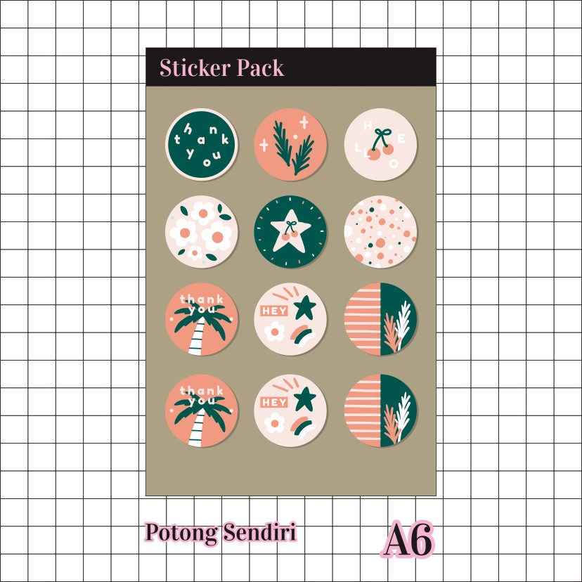Jual Stiker Pack for Scrapbook Creative Activity / Sticker | Shopee ...