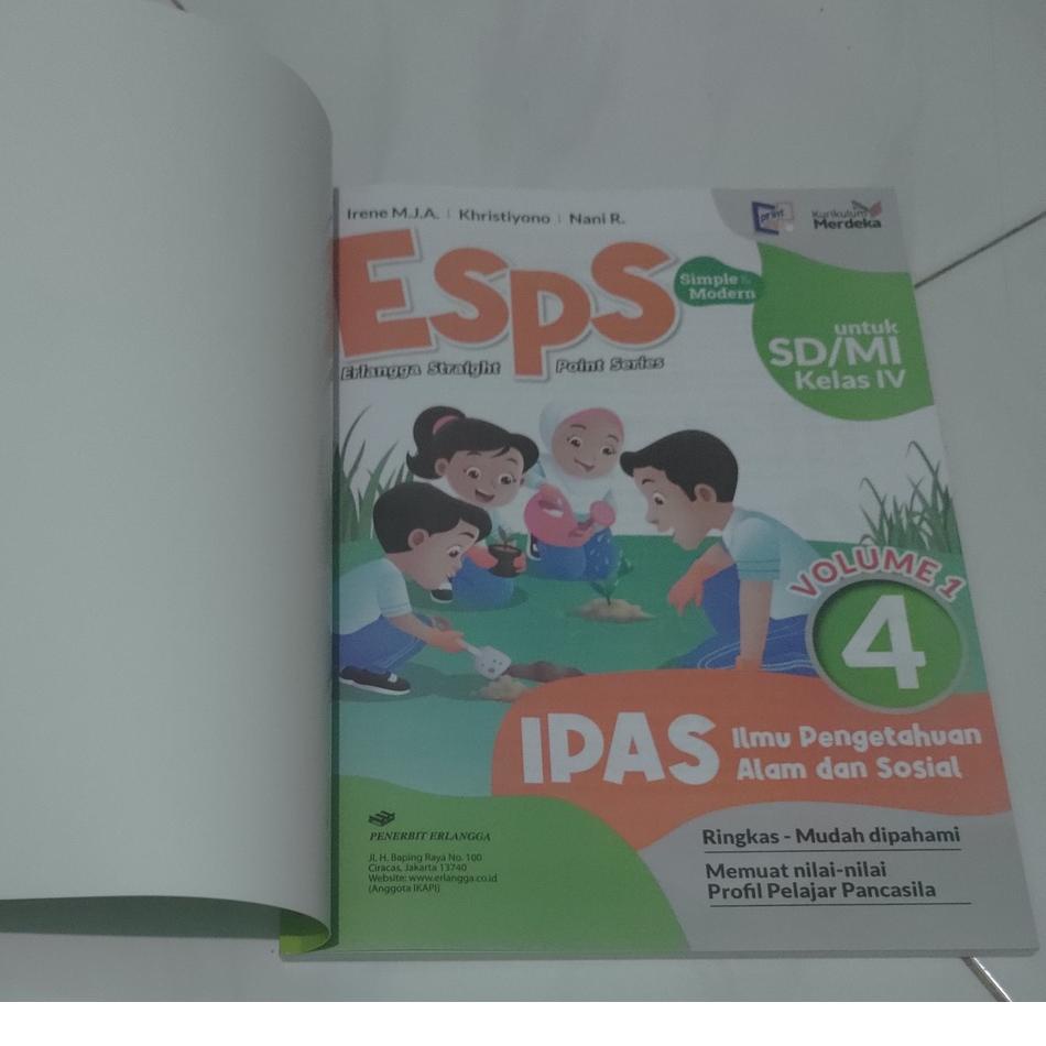 Jual Buku Esps Ipas Kelas Sd Volume Kurikulum Merdeka Kunci