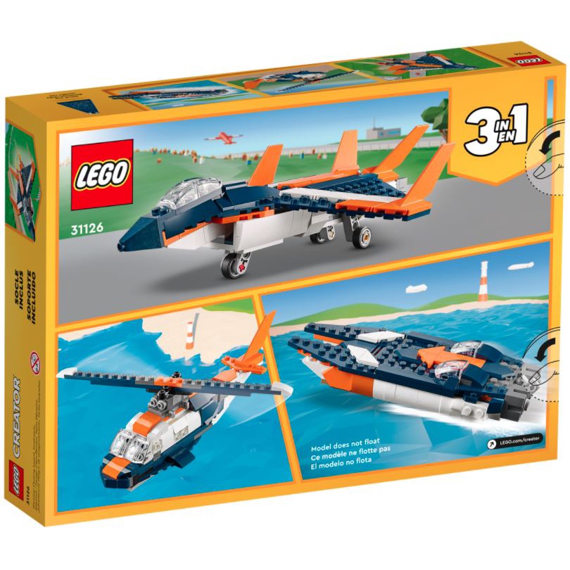 Jual Lego Creator 3in1 31126 Supersonic-jet mainan anak | Shopee Indonesia