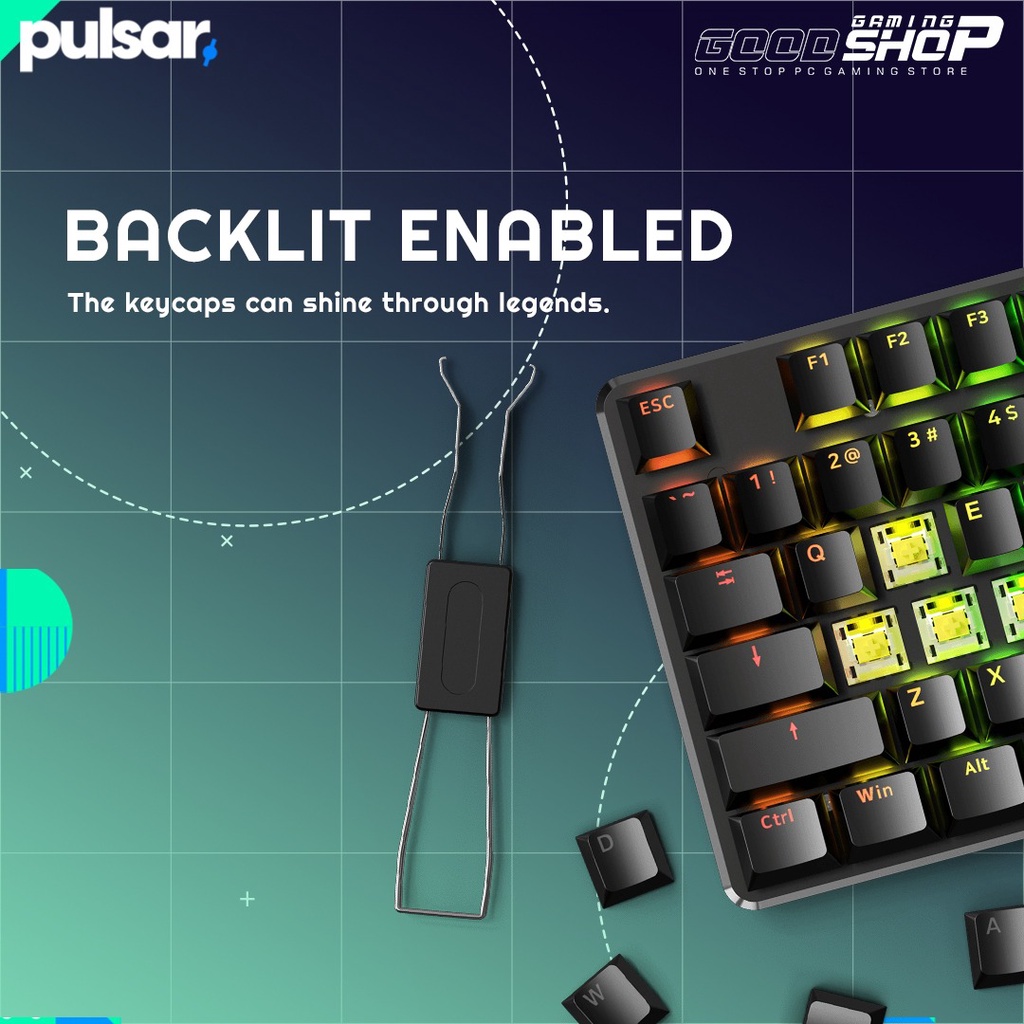 Jual Pulsar Low Profile US ANSI - PBT Doubleshot - Keycaps (104 Set US ...