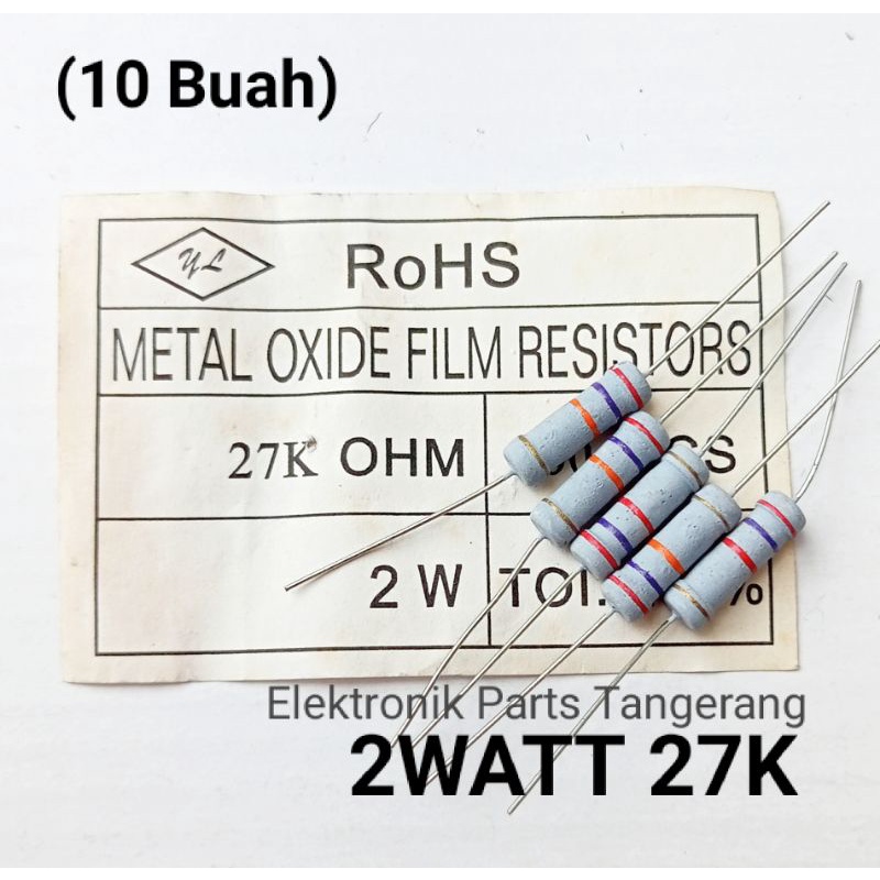 22r 1w Resistenza Ossido di metallo 22 Ohm 1w 5% Misure 3,2x9mm 22r1w