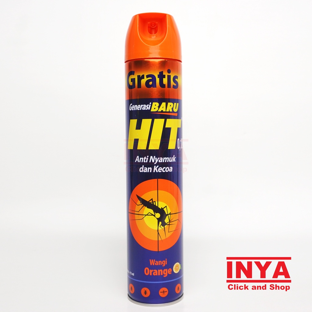 Jual Hit Wangi Orange Anti Nyamuk Dan Kecoa 600ml Obat Nyamuk Semprot