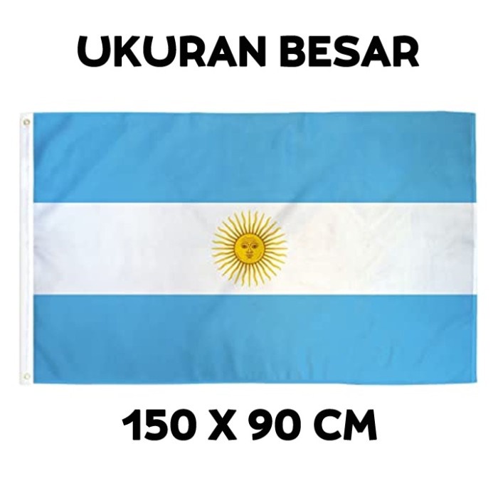 Jual TERBARU bendera negara Argentina /BENDERA MERAH PUTIH/BENDERA