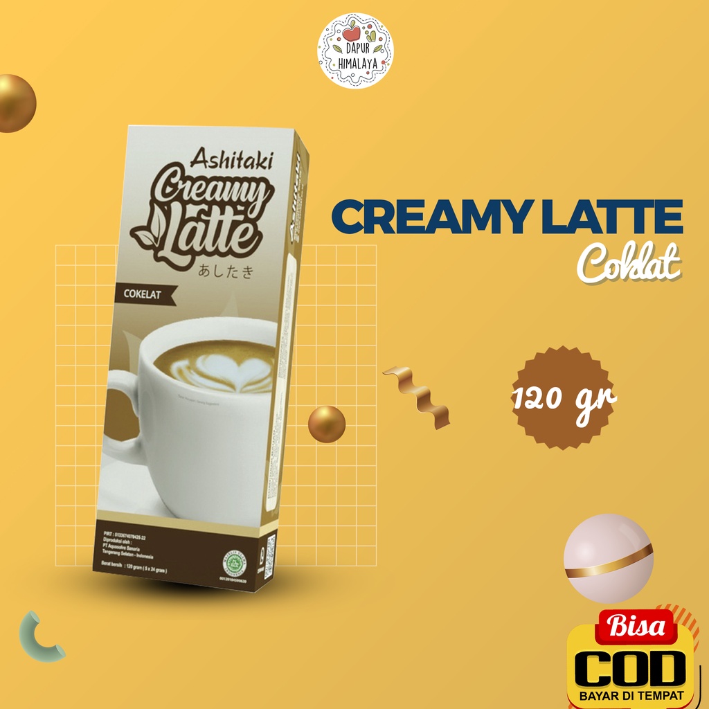 Jual ASHITAKI CREAMY LATTE COKLAT MINUMAN DIET RENDAH KALORI MINUMAN