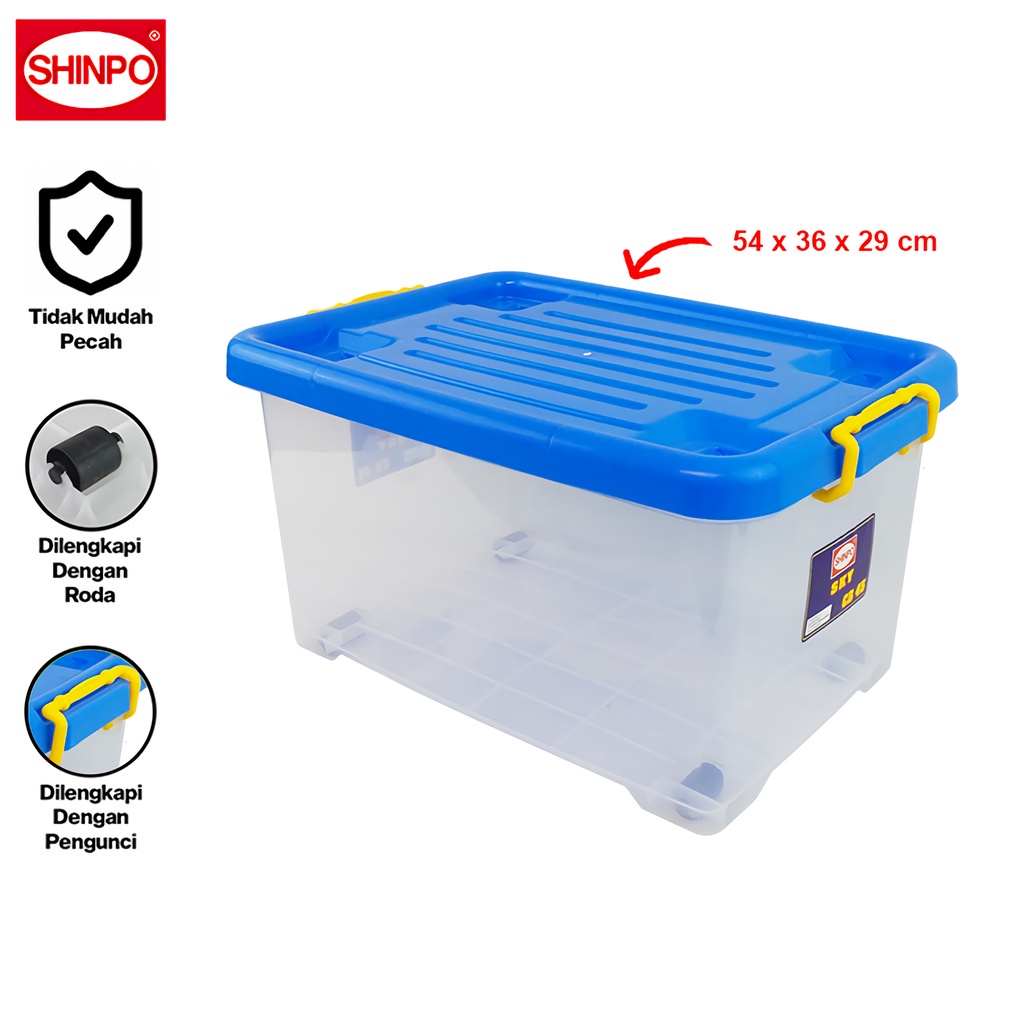 Jual SHINPO Kontainer Plastik Dengan Roda Sky Container Box Kotak ...