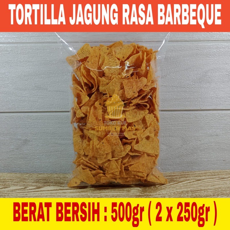 Jual Keripik Jagung Tortila Barbeque 500 Gr / TORTILLA Chips Barbeque ...