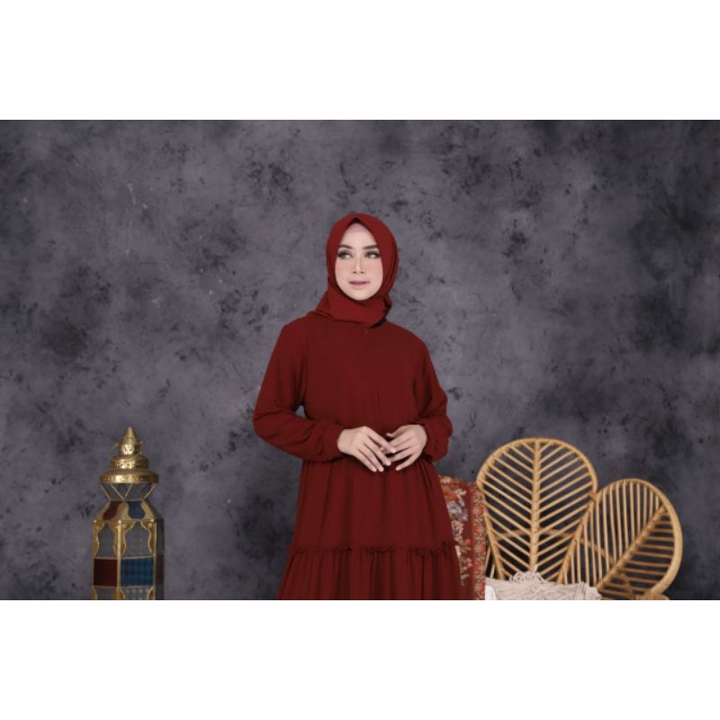 Jual Baju Gamis Wanita Terbaru Gamis Ceruty Gamis Polos Syari Jumbo Fashion Muslim Wanita