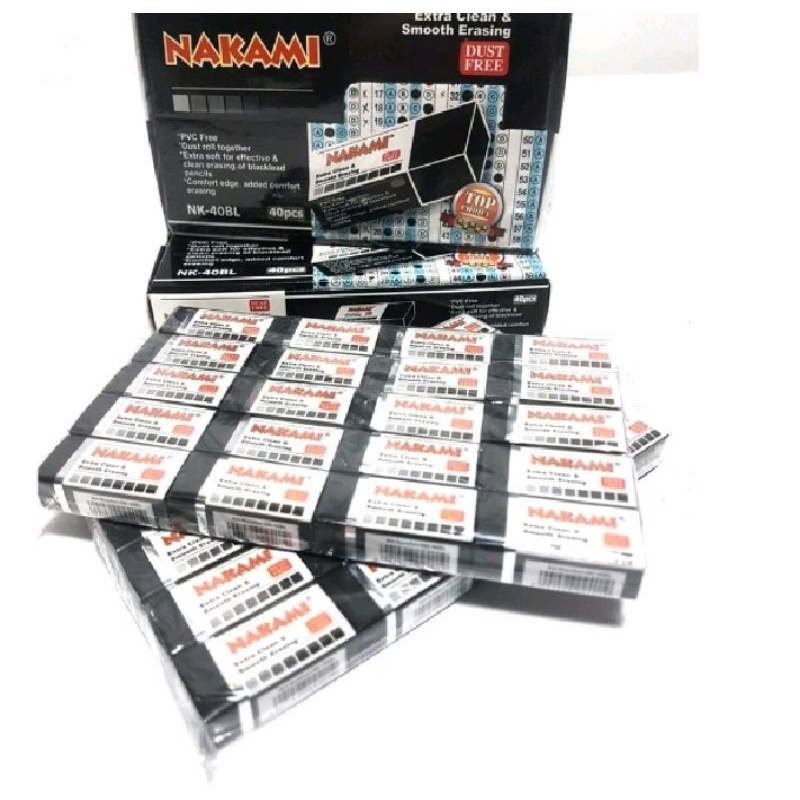 Jual Penghapus Pensil eraser nakami stip | Shopee Indonesia
