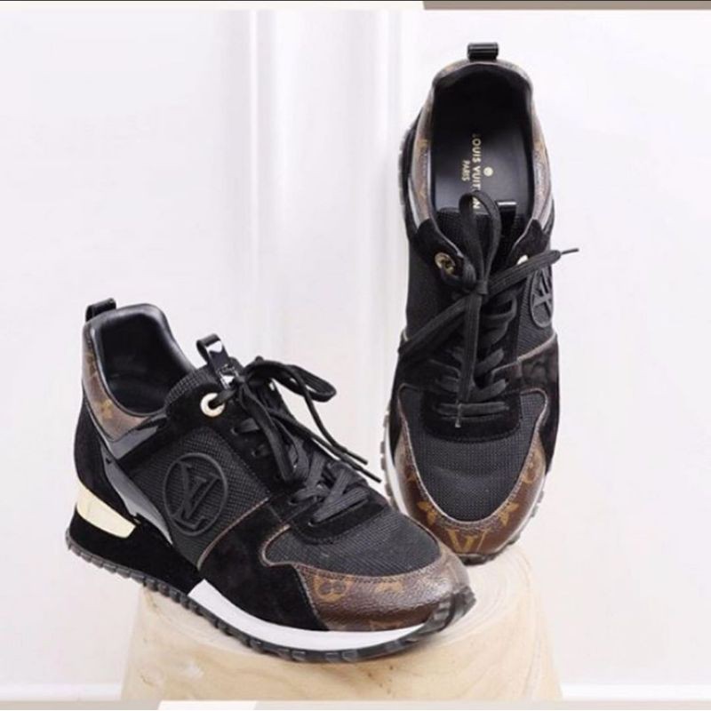 sepatu louis vuitton original / sneaker hitam LV black lv sepatu