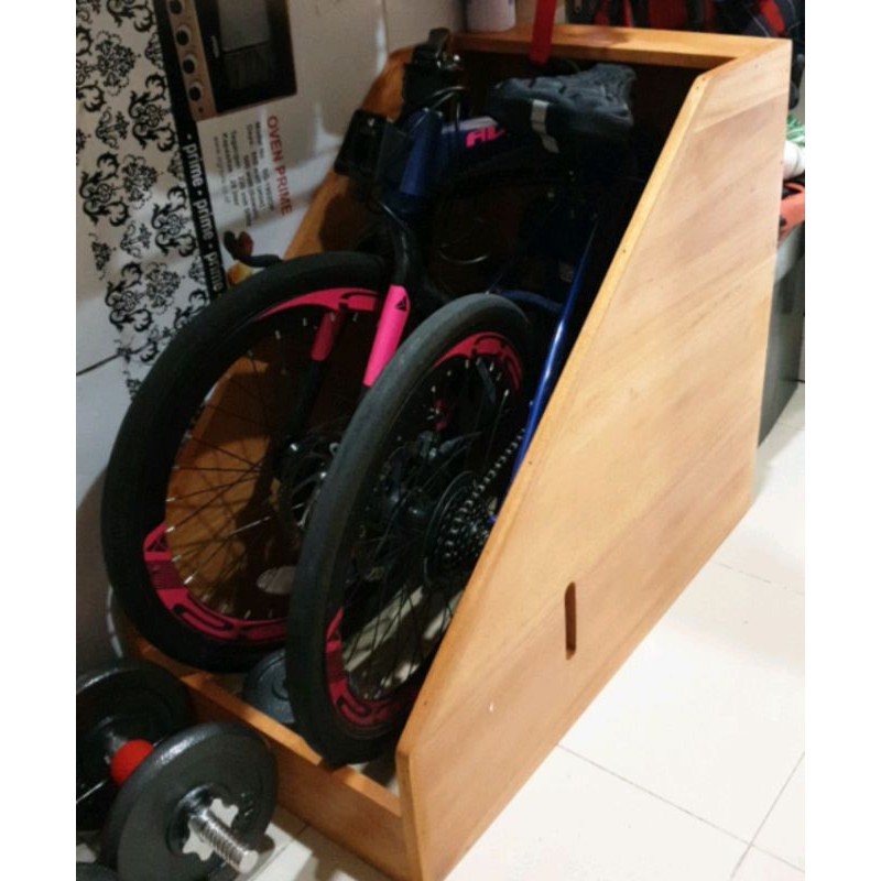 Jual Folding bike box sepeda lipat 75x65x40 cm kotak kayu sepeda lipat ...