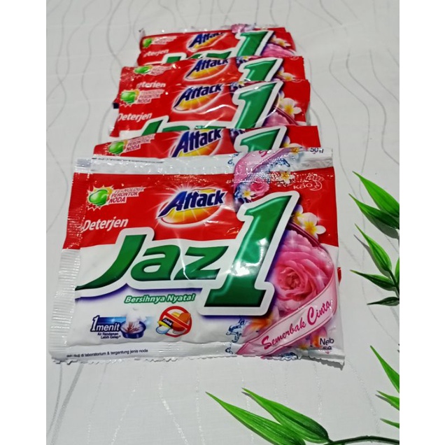 Jual Attack JAZ 1 Detergen Deterjen bubuk Renceng isi 6 Sachet | Shopee ...