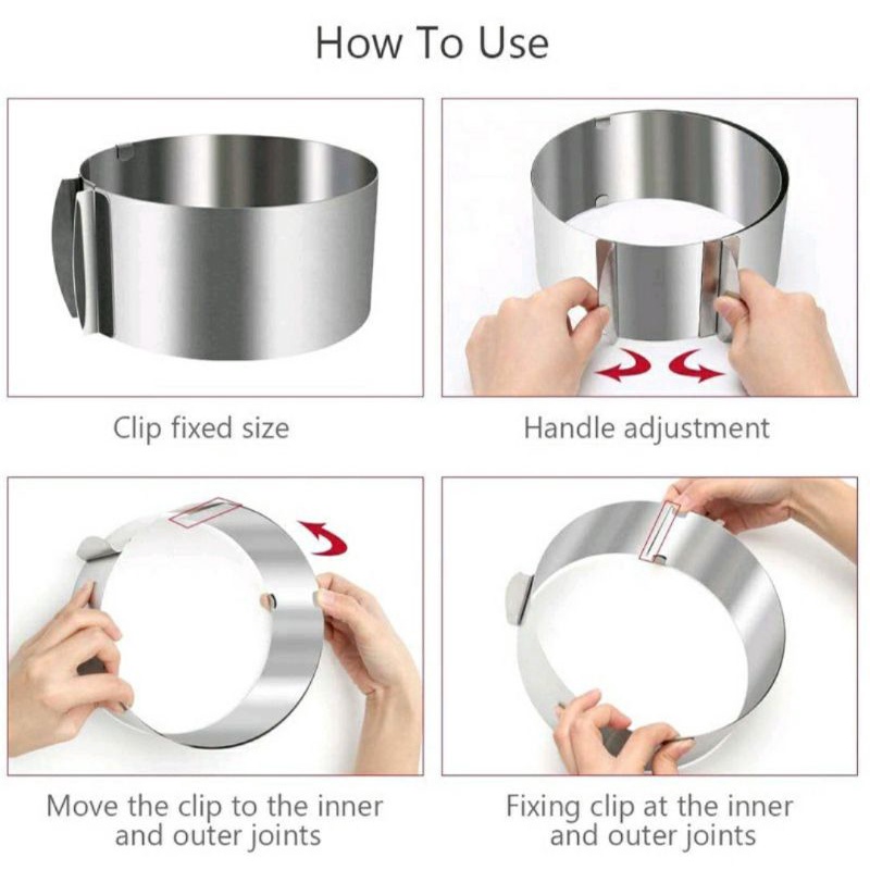 Jual alat pemotong kue/mouse kue bulat bisa diatur ukurannya. Shopee