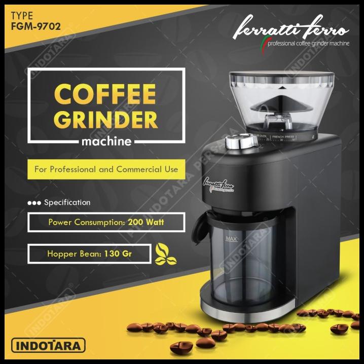 Jual Coffee Grinder Machine Alat Penggiling Kopi Ferratti Ferro Fgm9702 ...