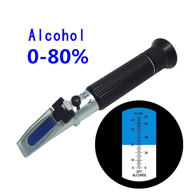 Jual Alcohol Refractometer Tester 0 - 80 % Refraktometer Alkohol 0-80% Ukur  kadar Alcometer Meter Persent