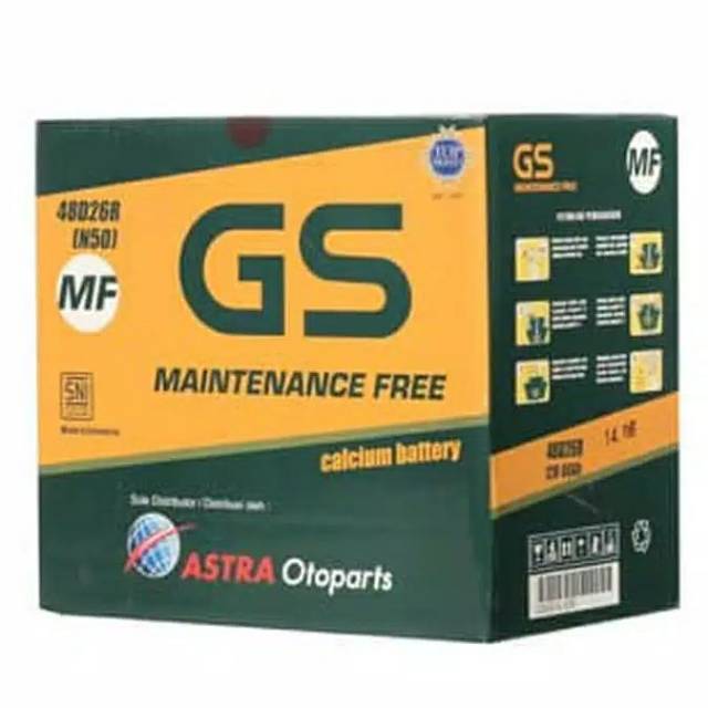 Jual Aki N50 MF kering GS astra asli Maintanance free Canter Hino Truk