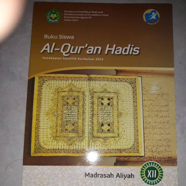 Jual Al Quran Hadis Xii12 Madrasah Aliyahma Buku Siswa Kurikulum 2013 K13 Kemenag Shopee 0268