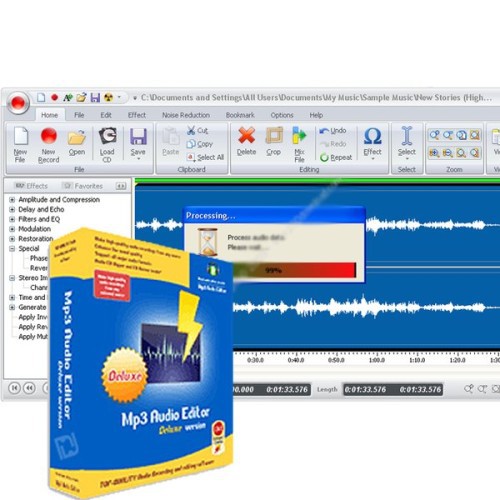 Jual TERLARIS PROMO MP3 Audio Editor 9 Pro Aplikasi Edit Musik